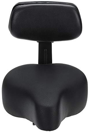 Sillín de Bicicleta, Asiento de Bici Ergonómico Sillín de Bicicleta Wide Big Bum Cojín de Asiento de Scooter eléctrico Suave y cómodo con Respaldo