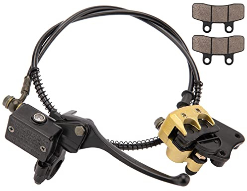 CMOOD Front Disc Brake Master Cylinder Caliper Assembly for 50cc 70cc 90cc 110cc 125cc Chinese ATV SSR Dirt Bike Pit Bike Front Brake