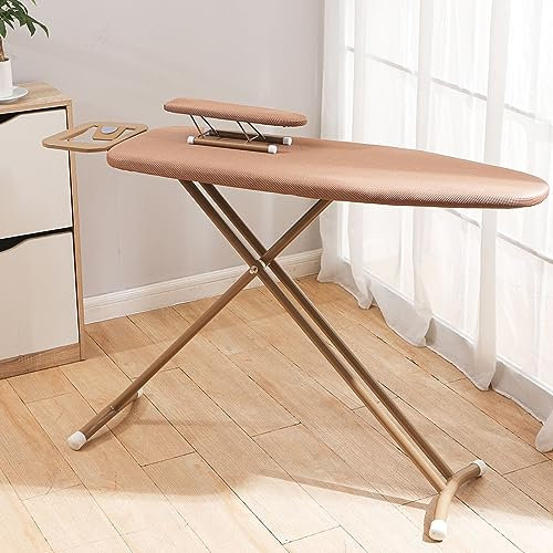 Stendibiancheria pieghevole per uso domestico, scrivania multifunzionale, asse da stiro da terra, audace e stabile, dotato di un piccolo asse da stiro, per casa, lavanderia, dormitorio ( Color : Light
