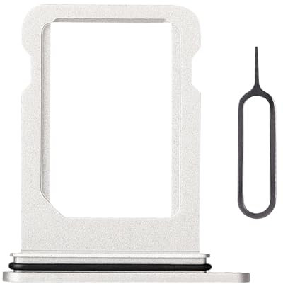 Risidamoy for iPhone 12 Mini Silver Single SIM Card Tray Slot Replacement