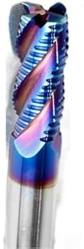 Fresa de desbaste HRC65, 5 uds., fresa de extremo en espiral, brocas de enrutador de acero de tungsteno de carburo, 4 flautas, herramientas de máquina CNC de Metal 6 8 10mm(D6x30xD6x100L)