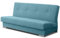 BETTSO - Sofa Silk mit Schlaffunktion, Schlafsofa mit Bettkasten, Zwei große Bequeme Kissen, Strapazierfähiger Soff, Wohnlandschaft Freistehend, 194x83x96cm - Blau