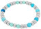 s.Oliver Armband Edelstahl Damen Armschmuck, mit Chalzedon, Achat, Steel Beads, 17 cm, Rot, Kommt in Schmuck Geschenk Box, 2039847