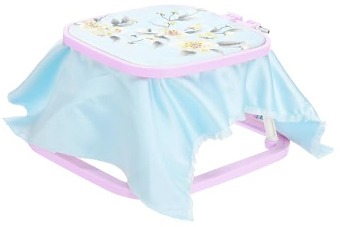PATIKIL 7.1 X 6.7 Telaio Da Ricamo Quadrato In Piei, Regolabile In Plastica ABS Supporto Per Ricamo A Mani Libere A 2 Livelli Telaio Per Ricamo Con Punzone Per Cucito Arte, Lavanda