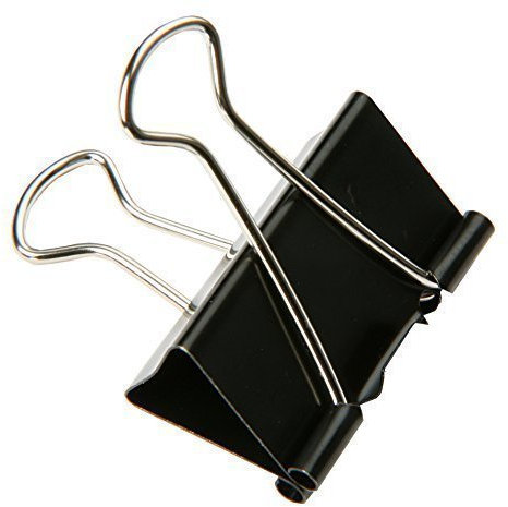 SBS® Binder Clips | 41mm | 30 Stück | Metallklammern | Büroklammern | Papierhalter