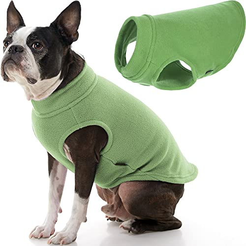 Gooby Stretch Fleece Pull Over Cold Weather Dog Vest, 2X-Large, Grass Green