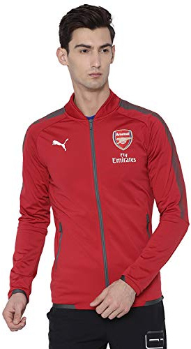 PUMA Herren Jacke AFC Stadium Jacket with Sponsor, Chili Pepper-Dark Shadow, XL, 751697 03