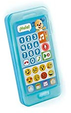 Fisher-Price Teléfono aprende con perrito, juguete bebé +1 año (Mattel FPR17)