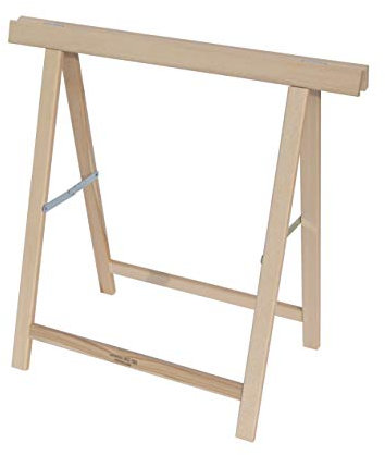 Del Fabbro, 1 Caballete profesional de trabajo de madera de haya (90 x 90 cm)