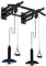 NENGGE Klimmzugstange zur Wandmontage MultifunktionaleI Kraftstation mit Pull-Up Bar & 2 verschiedenen Griffen I Klimmzugturm für Muskeltraining I Professionelle Fitnessgeräte für Zuhause,Schwarz