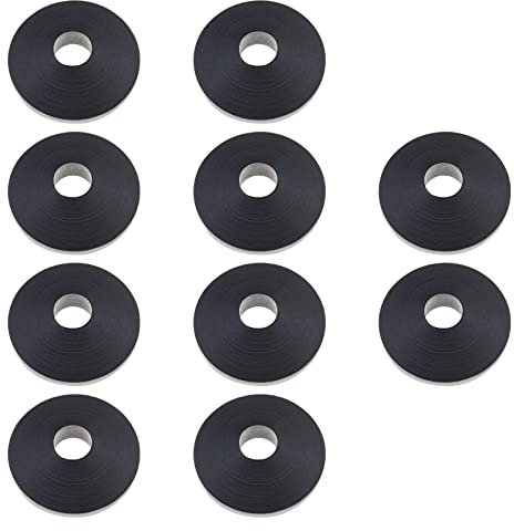 The Lord of the Tools 10 Stück WC-Sitz-Unterlegscheibe Ersatz WC-Sitz Scharnier Armatur Ersatz Gummi Zubehör für lose WC-Sitze 27 mm