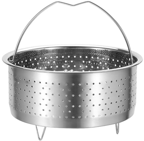 UPKOCH Stainless Steel Vegetable Steamer Basket for Cooking, 6.88 Inch Steaming Basket for Pot, Dumplings, Veggies, Rice, Seafood, Home and Restaurant Use