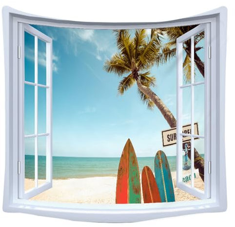 XIUYINHS GTCH (61) Arazzo da parete con paesaggio e foresta, per casa, ufficio, dormitorio, decorazione per interni ed esterni, di grandi dimensioni, larghezza 149,9 cm x lunghezza 150 cm