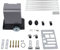 AKANGOMM Schiebetorantrieb Komplettset, 550W 1200kg Elektrischer Schiebetorantrieb Mit Infrarot-Sensor-Sonden Schiebetorantrieb Torantrieb Set+ 6M Zahnstange IP44 1400r/Min