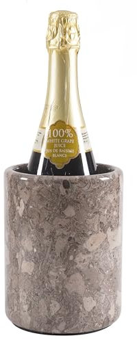 Radicaln Oceanic - Refrigeratore per vino in marmo, 16,5 cm, fatto a mano, per accessori da bar, refrigeratore per bottiglie e champagne, supporto per bottiglie di vino per decorazione bar
