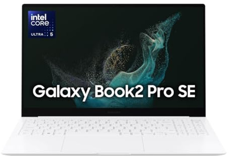 Samsung Galaxy Book2 Pro SE, 15.6 AMOLED, Intel Core Ultra 5, 16GB RAM, 512GB SSD, Windows 11 Home, Silver [Versione italiana]