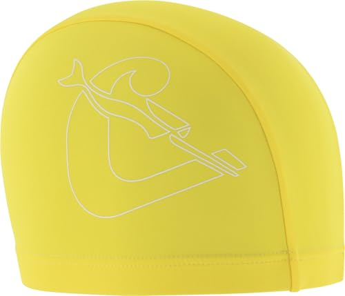 CRESSI TAGO Swim Cap Spandex Yellow/White - Spandex Schwimmkappe für Erwachsene, Gelb/Weiß, Einheitsgröße