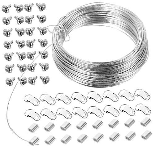 IWOWHERO 1 Setzen Sie Bildhänger Bilddraht Set Bilderrahmen Hanging Kit Crafting Tool Frame Draht Seil