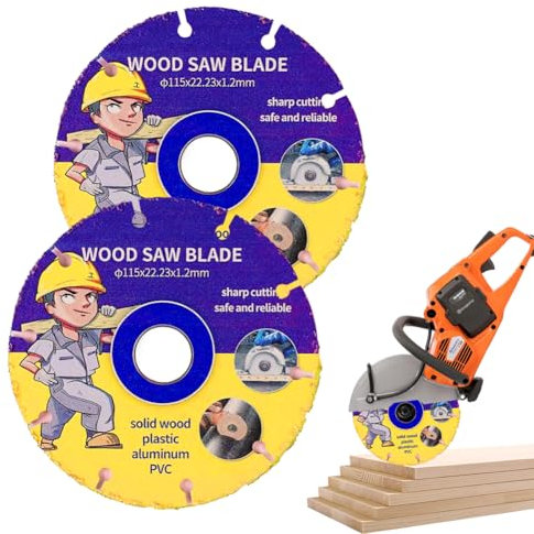 Piashow Lame de coupe 2c, lame de 115 mm, lame flexible pour bois dur, contreplaqué, rabot, plastique, menuiserie