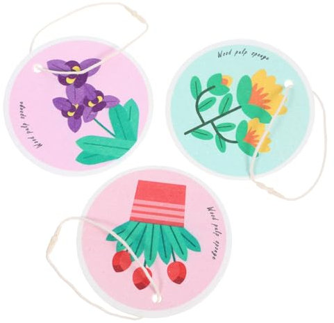 BESTYASH 3 Piezas Trapo de Limpieza esponjas de Cocina para Lavar Platos Esponja para Fregar la Cocina Natural Trapos para Fregar esponjas lavando y estropajos para Platos Esponja de Plato