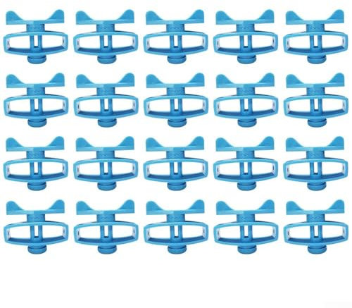 Installazione semplice efficace del sistema di tensionamento del recinto del filo con le caratteristiche di supporto stabili (blu)