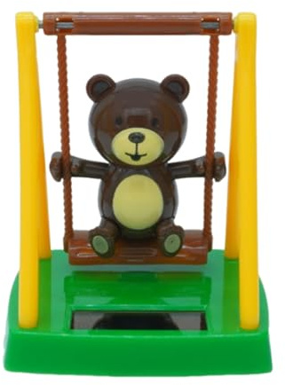 Decorazione Orso Solare - Orso Oscillante per Cruscotto Auto 210 Cm, Figura Animata, Giocattolo Oscillante Alimentato dalla Luce Solare | Auto Ufficio Scrivania Decorazione della Casa