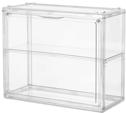 ERINGOGO Vitrine pour Collection Figurine Présentoir Transparent Acrylique Anti-poussière Protection et Exposition pour Modèles Réduits Avions et Jouets Miniatures