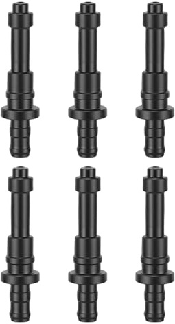 Pssopp Componentes de la Máquina de café Succión Estable Conector de Tubo de Leche de Plástico de PC Flexible y Reutilizable para la Entrada de la Máquina de café Conector de Manguera de Leche de 6