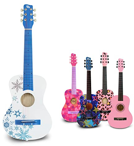 CB SKY Guitare acoustique pour enfant/étudiant - Instrument musical - 76 cm (flocon de neige)