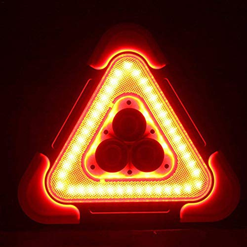 Triangle de Signalisation de Voiture Clignotant LED COB Travail Route d'urgence Lampe/Solaire USB Sécurité Réfléchissant Signe Trafic lumière de Travail Clignotant Lampe/Feux De DéTresse