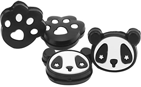 CHICIRIS Tennisschläger-Stoßdämpfer, 4 Stück Tennisschläger-Stoßdämpfer aus Kieselgel, süßes Muster, tragbare Vibrationsdämpfer, Sportzubehör