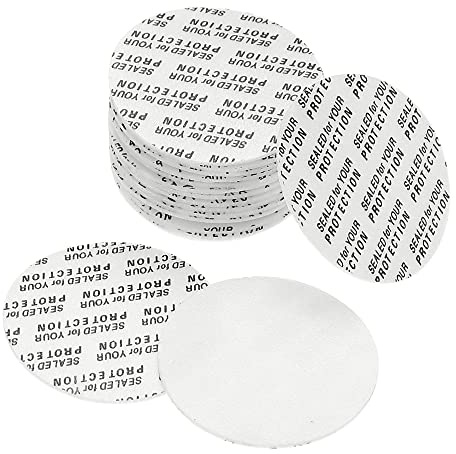 PATIKIL 35 mm/1,38 tum skumlocksfoder, 150-pack PS skumbeständig manipulering tryckkänslig tätning för flasklock foder tätningar