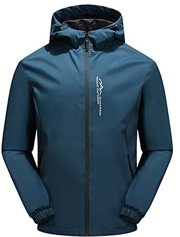 Regenjacke Herren Radjacke Fahrrad Leicht Wasserdicht Und Atmungsaktiv Rain Jacket Men Dünne Fahrradjacke Mit Kapuze Ultraleichte Radsport-Jacken Sommer Herbst Mänte Fahrradbekleidung Windjacke