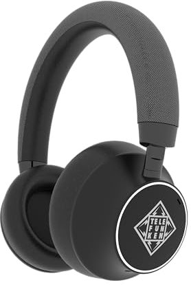 TELEFUNKEN ARCO ONE - Auriculares de diadema Bluetooth con ANC y micrófono, multipunto, batería de 30 h (22 h con ANC), controlador de 40 mm, 32 Ω, AUX/3,5 mm y USB‑C, IPX3, 220 g, almohadillas