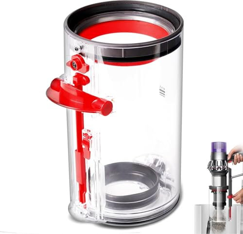 Dust Bin Replacement Compatible with Dyson Cyclone V10 Absolute V10 Animal V10 Animal Pro V10 Total Clean+SV12 Cordless Vacuum Cleaners,Canister Replacement Parts No.969509-01