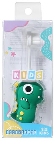 Spazzolino da denti morbido per spazzolino da denti per allenamento della testa dello spazzolino di dimensioni dei bambini, spazzolino da denti dinosauro, spazzolino da denti per 2-6 anni