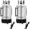 Mermajestic Barbecue électrique vertical 1000 W, 230 V/50 Hz avec 6 broches, brochettes de rôtisserie à 360 °C, pour barbecue, barbecue de table, barbecue vertical