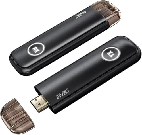 DARLYOR HDMI sans Fil Émetteur et Récepteur, Wireless Transmitter Receiver Portabilité 5G 165Ft, D'extension HDMI Vidéo&Audio pour Laptop/TV Box/Camera/Blu-Ray vers TV/Moniteur/Projector