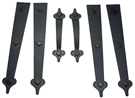 Household Essentials Garage Handle and Hinge Magnets – Decorative Magnetic Hardware Steel Doors, Easy Installation, Durable & Weatherproof, Set of 6