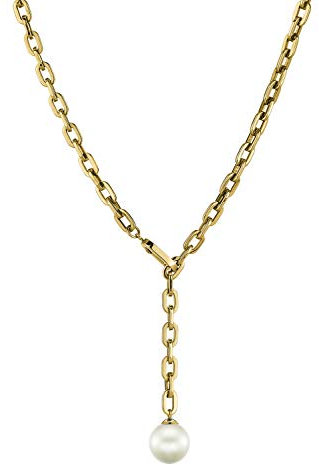 LIEBESKIND BERLIN Damen-Perlenketten Edelstahl (gold)