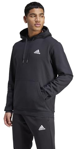 adidas Homme Essentials Fleece Hoodie, Black / White, S