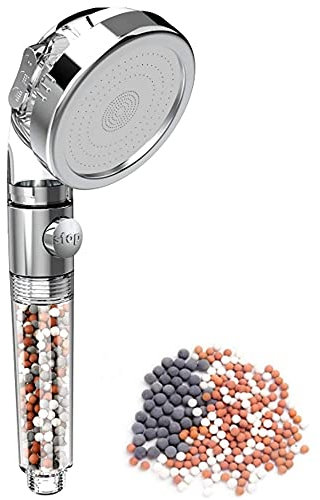 App Life Soffione Doccia con Anticalcare - Soffione Doccia Alta Pressione 3 tipi di Getto - Risparmio idrico Filtro e Sfera Minerale