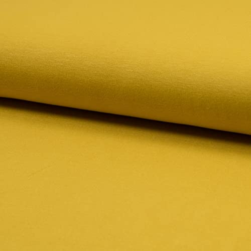 CRS Fur Fabrics Tela de Piel CRS de Alta Calidad, Bambú, Amarillo Mostaza, 1Mtr 150cmx100cm