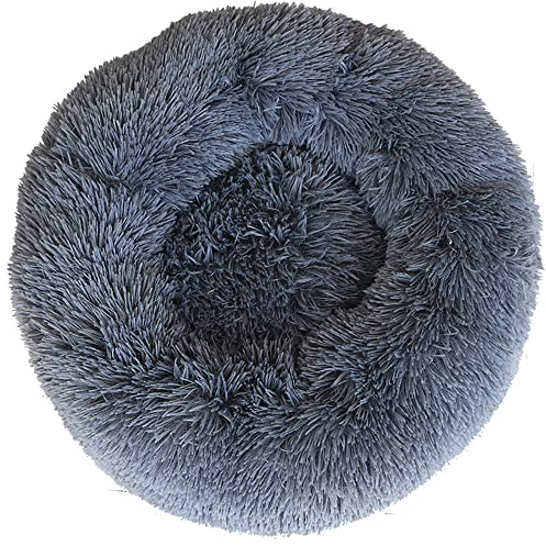 Fhodigogo Hundbädd, rund, hundkudde, hundkudde, kattsäng, kattkudde, hundsäng, små hundar, munk, hundsäng, små hundar, säng, kattfilt, hunddäck (60 cm) för katter