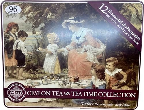 Mlesna Latta Vittoriana - Scatola Regalo con 8 Tè Assortiti - 96 Filtri da 2g