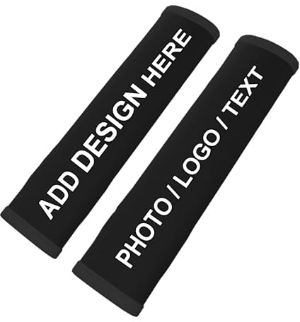 2 Almohadillas para cinturón de seguridad de coche, Funda para cinturón de seguridad personalizada, Almohadillas para cinturón de coche personalizado, Adecuado Para Niños y Adultos, 2 piezas, 30x20cm