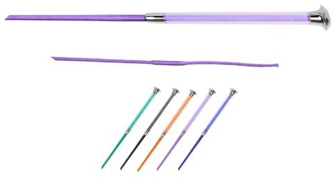 NETPROSHOP Dressurgerte mit Weichem Gelgriff - Bunte Reitgerte in Fünf Farben - 100 cm oder 120 cm - Ideal für Dressur & Freizeit, Groesse:100 cm, Farbe:Lila