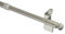 Interdeco Klemmstange Edelstahl Optik/ausdrehbare Gardinenstangen ohne Bohren 10/8 mm Ø Glory, 50-80 cm