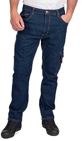 Lee Cooper LCPNT239 Herren Arbeitskleidung Sicherheit Stretch Denim Zimmermann Jeans Arbeitshosen, Blau, 32W / 31L