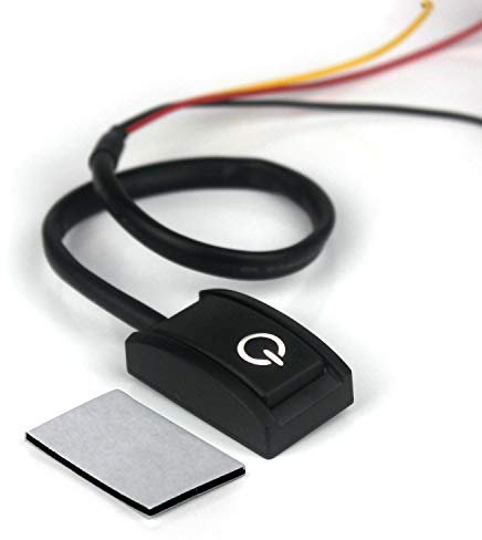 YTIan DC 12V 200mA Paste Type Switch ON/OFF Button Switch, Car DIY Switch Button Switch With Double Sided Adhesive